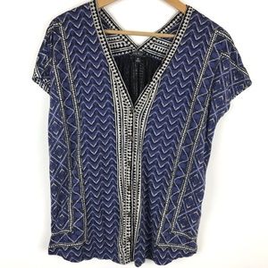 Lucky Brand | Multi Pattern Boho Button Down